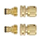 Conector Hexagonal De Latão Reforçado Para Mangueira De Jardim Com 1-2-4 Saídas, Válvulas De Corte E Conector Hexagonal De Latão Reforçado Para Mangueira De Jardim Com 1-2-4 Saídas, Válvulas De Corte E