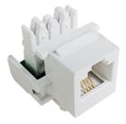Conector Keystone RJ11 Fêmea Cat3 Para Cabeamento de Telefonia Branco