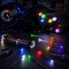 Conector LED Colorido Alto Brilho Para Tuning Automotivo Artesanato E DIY Conector LED Colorido Alto Brilho Para Tuning Automotivo Artesanato E DIY