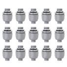 Conector líquido hermético Feotech 3/4 polegadas, pacote com 15, PVC 180