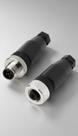 Conector M12 5 Pinos Macho/Fêmea Reto PG7 Preto Kit 2un Conector M12 5 Pinos Macho/Fêmea Reto PG7 Preto Kit 2un