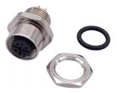 Conector m12 painel 4 pinos femea