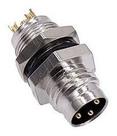 Conector m8 painel 3 pinos macho