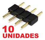 Conector Macho Aranha 4 Pinos Emenda Fita Led Rgb 5050 3528 10un