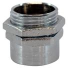 Conector Macho Giratório 1" Latão Zincado Indel
