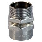 Conector Macho Giratório 1" Latão Zincado Indel