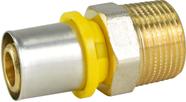 Conector Macho Pex Gás Prensar Emmeti 16x1/2