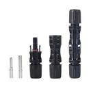 Conector MC4 40A 1500V Energia Solar Pino Sólido kit 2 Pares