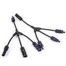 Conector MC4 em Paralelo Macho-Fêmea Flexível para 3 conexões (Par)