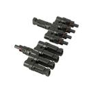 Conector MC4 Snetec T4 4x1 Vias 30A 1000V Solar Painel Paralelo