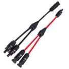 Conector MC4 Snetec Y2 2x1 Vias 4mm 30A 1000V - Kit 50 Pares