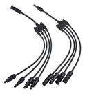 Conector MC4 Snetec Y4 4x1 Vias 4mm 30A 1000V Painel Solar Conector MC4 Snetec Y4 4x1 Vias 4mm 30A 1000V Painel Solar