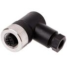 Conector montavel m12 4 pinos femea angular 90 pg7