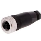 Conector montavel m12 4 pinos femea reto pg7