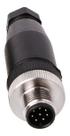 Conector montavel m12 8 pinos macho reto pg9