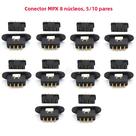 Conector Multiplex De 8 Pinos Macho E Fêmea MPX 5 10 Pares Para Transmissão De Sinal Com Baixa