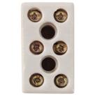 Conector Múltiplo 3 Bornes 6 mm² 600 V 25 A Tramontina em Porcelana Conector Múltiplo 3 Bornes 6 mm² 600 V 25 A Tramontina em Porcelana