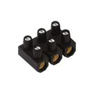 Conector Múltiplo 4mm² Barra 3 Bornes para Condutor Elétrico
