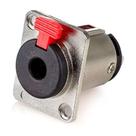 Conector mxt jack estereo de metal painel j10 com trava pro