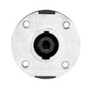 Conector mxt speakon 4 vias femea moldura metal profissional