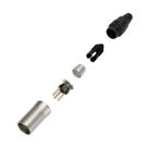 Conector Neutrik Linha XLR Macho NC3MMX Kit com 10 unidades