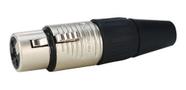 Conector Neutrik Rean Rc3f Xlr Femea 3 Pólos Cabo/linha Nfe Conector Neutrik Rean Rc3f Xlr Femea 3 Pólos Cabo/linha Nfe