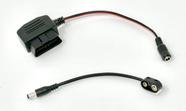 Conector OBD II Mem Retain com bateria de 9 V para manter a memória