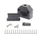 Conector Obd2 Femea J1962 Tomada 16 Pinos Montável Kit 3 uni