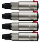 Conector P10 1/4 Femea Linha Trs Wc 197 Wireconex 04 Unidades F108