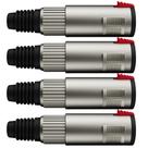 Conector P10 1/4 Femea Linha Trs Wc 197 Wireconex 04 Unidades