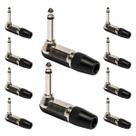 Conector P10 Macho Linha Mono Metal 90 Graus Storm