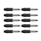 Conector P10 Mono Preto Wc153 10 Un Wireconex