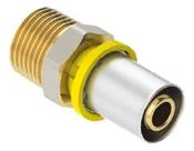 Conector Pexgas R Macho 16mm x 1/2" Em Cobre Emmeti Conector Pexgas R Macho 16mm x 1/2" Em Cobre Emmeti
