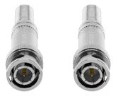 Conector Plug Adaptador Bnc Mola Conex 1000 Intelbras 2 Unidades Cftv Cameras Vigilancia