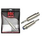 Conector Plug Adaptador Xlr Cannon Fêmea Para P10 Macho Mono