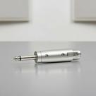 Conector Plug Adaptador Xlr Fêmea Para P10 Macho Mono Sap003