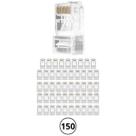 Conector Plug Macho Conexão Rj45 Cat6 Intelbras Conex 1000 Para Cabo de Rede Lan 150 Unidades