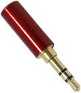 Conector Plug P2 Estereo vermelho 4mm Datalink