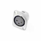 Conector plug santo angelo xlr femea painel 3 polos sa2x