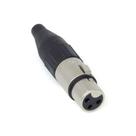 Conector plug santo angelo xlr linha 3 polos femea sa2x
