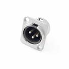 Conector plug santo angelo xlr macho painel 3 polos sa2x