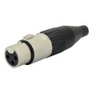 Conector Plug Xlr Fêmea de linha Amphenol Ac3f