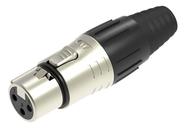 Conector plug xlr fêmea seetronic scsf3