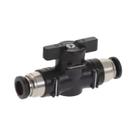 Conector Pneumático Preto De Junta Rápida, Válvula Manual De 4mm-12mm, Interruptor De Esfera,