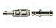 Conector Pni Macho e Femea Metal engate rapido