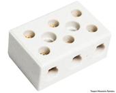 Conector Porcelana 10Mm 3 Polos 8610 c/10pcs