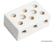 Conector Porcelana 10Mm 3 Polos 8610 c/10pcs