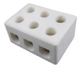 Conector porcelana 3 polos 10mm foxlux - *946 *