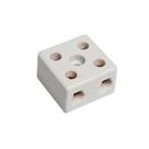 Conector Porcelana Brasfort 2 Polos 16Mm 8766 - Kit C/50
