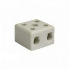 Conector Porcelana Morumbi 2 Polos - 10Mm Mp-126P . / Kit C/ 20 Peças